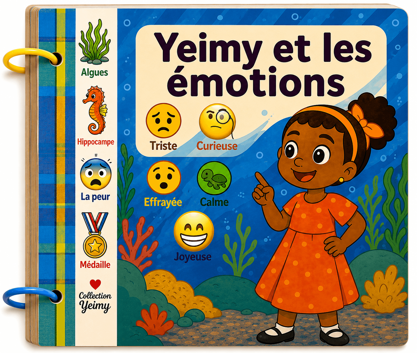 Couverture du livre : Les émotions à l’aquarium avec Yeimy 